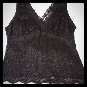 Black lace top